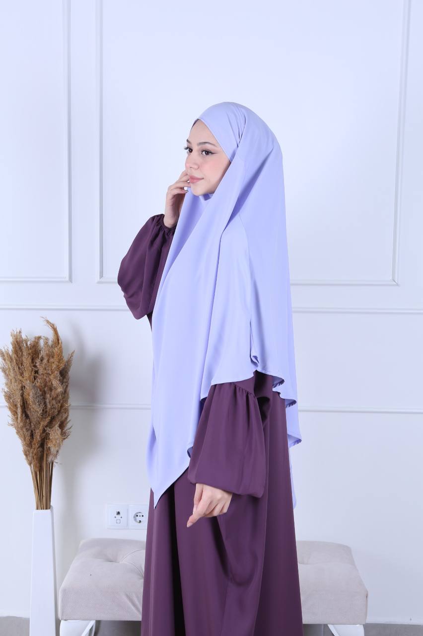 Khimar soie de médine Lila