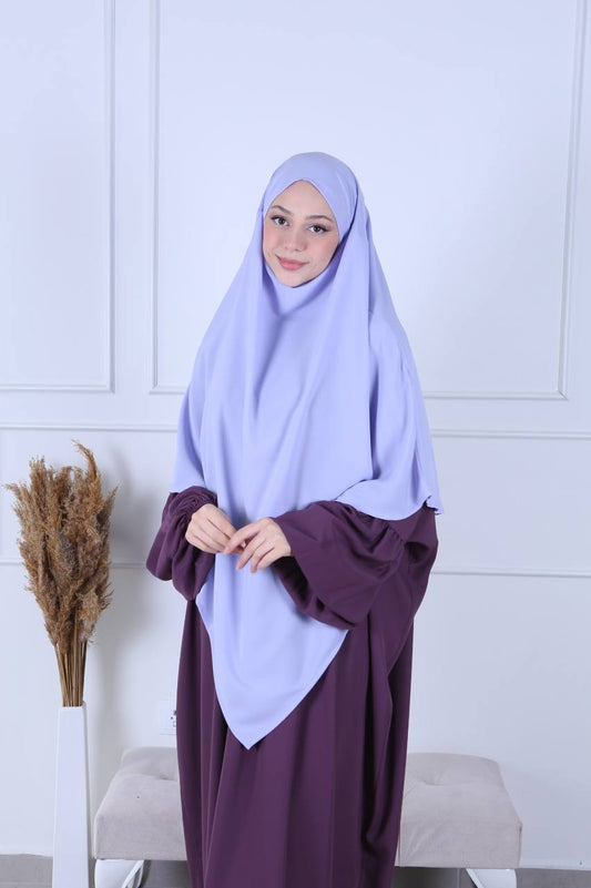 Khimar soie de médine Lila