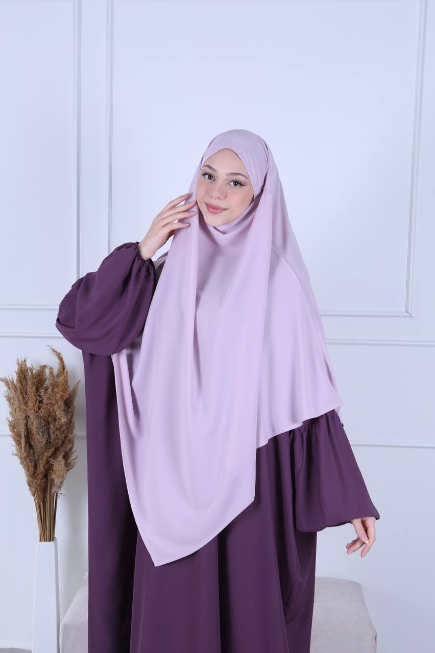 Khimar Soie de Médine Orchidée