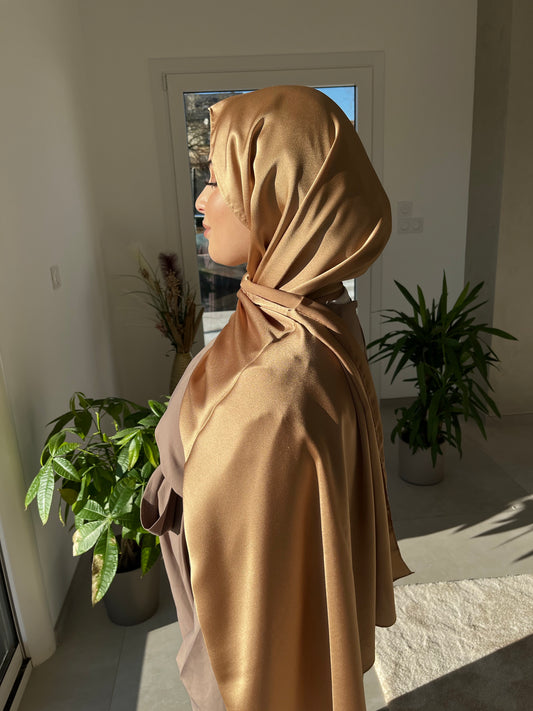 Hijab Satin SEDEF Gold