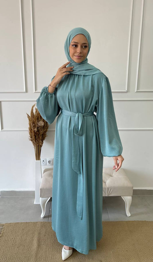 Abaya jazz satiné Azur